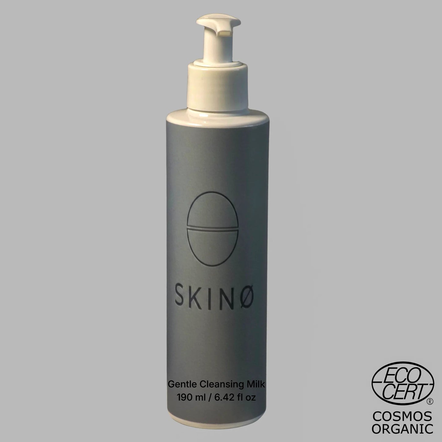 SKINØ Gentle Cleansing Milk 190ml – mjölkaktig ansiktsvård med
ekologisk aloe vera och jojobaolja, skonsam rengöring för torr
och känslig hud, COSMOS ORGANIC certifierad vegansk hudvård.