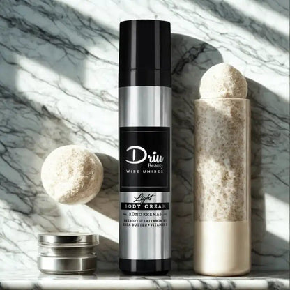 Driu Beauty Wise Light Body Cream – Unisex Prebiotic Hydration Vitamin B3 – Bodycare / Moisturizer | FaceTAN