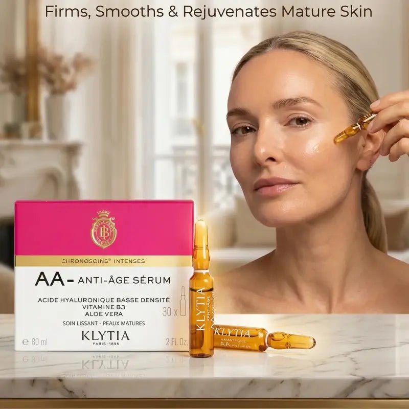 Klytia Paris Anti Aging Ampoule Serum – 30 - dagars intensiv uppstramande kur – Skincare / Face Care / Face Serums & Oils | FaceTAN