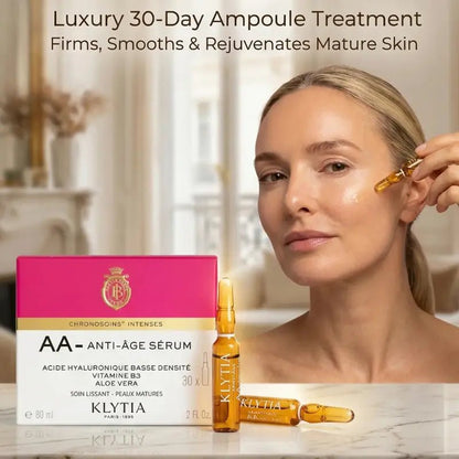 Klytia Paris Anti Aging Ampoule Serum – 30 - dagars intensiv uppstramande kur – Skincare / Face Care / Face Serums & Oils | FaceTAN