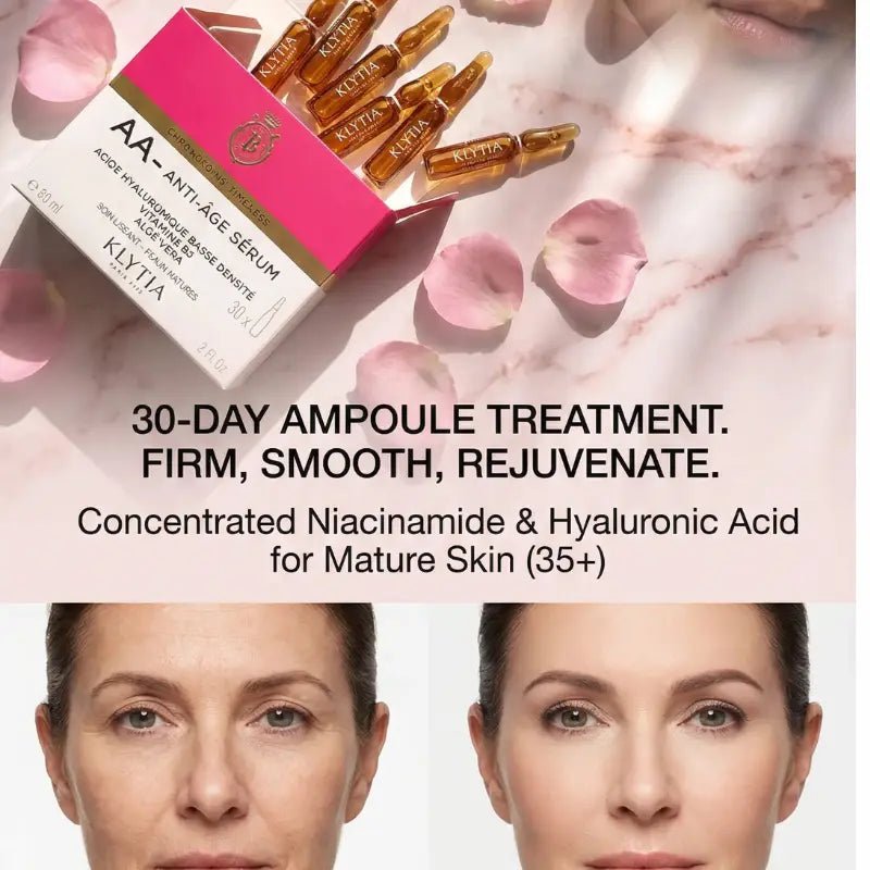 Klytia Paris Anti Aging Ampoule Serum – 30 - dagars intensiv uppstramande kur – Skincare / Face Care / Face Serums & Oils | FaceTAN