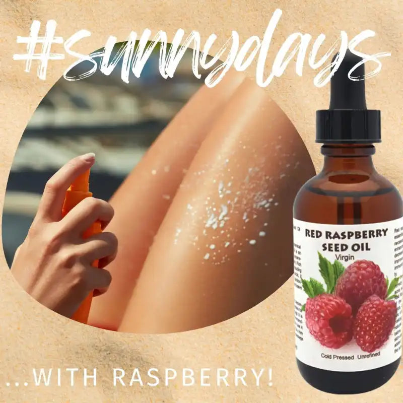 Naturligt skydd i solen – Hallonfröolja (#sunnydays) vårdar huden efter solbad och ger en gyllene lyster.