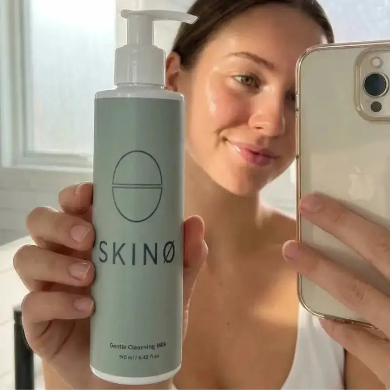 SKINØ Gentle Cleansing Milk – Närande Ekologisk Rengöringsmjölk för Torr Hy – Rengöringsmjölk | FaceTAN