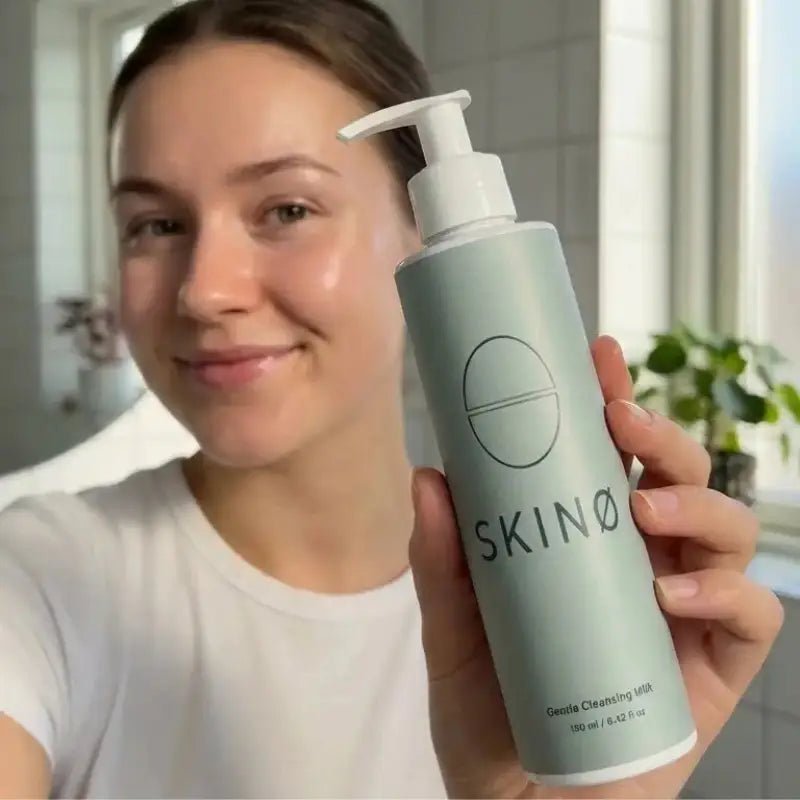 SKINØ Gentle Cleansing Milk – Närande Ekologisk Rengöringsmjölk för Torr Hy – Rengöringsmjölk | FaceTAN