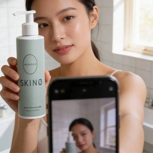 SKINØ Gentle Cleansing Milk – Närande Ekologisk Rengöringsmjölk för Torr Hy – Rengöringsmjölk | FaceTAN