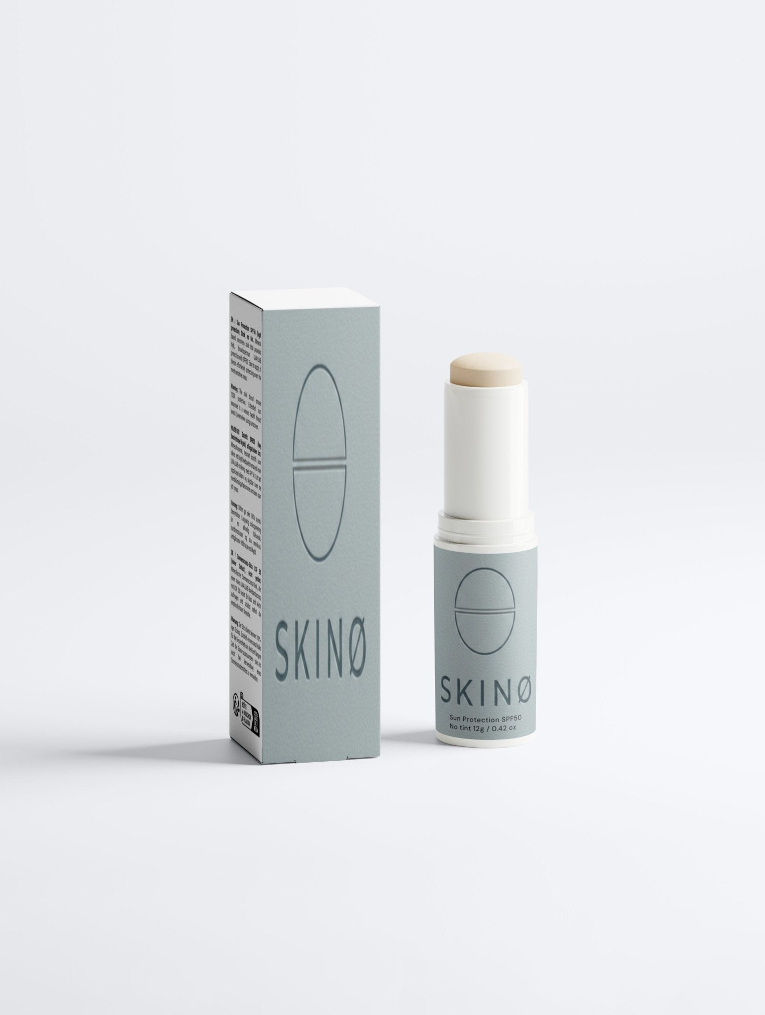 SKINØ Mineral Sun Stick SPF 50 – mineralisk solskydd med fysisk 
filter, reef-safe och ekologisk sunscreen för känslig och mogen 
hud, bästa skydd mot UVA/UVB-strålar, vegan och COSMOS ORGANIC 
certifierad, parfymfri och hypoallergen hudvård för ansiktet.