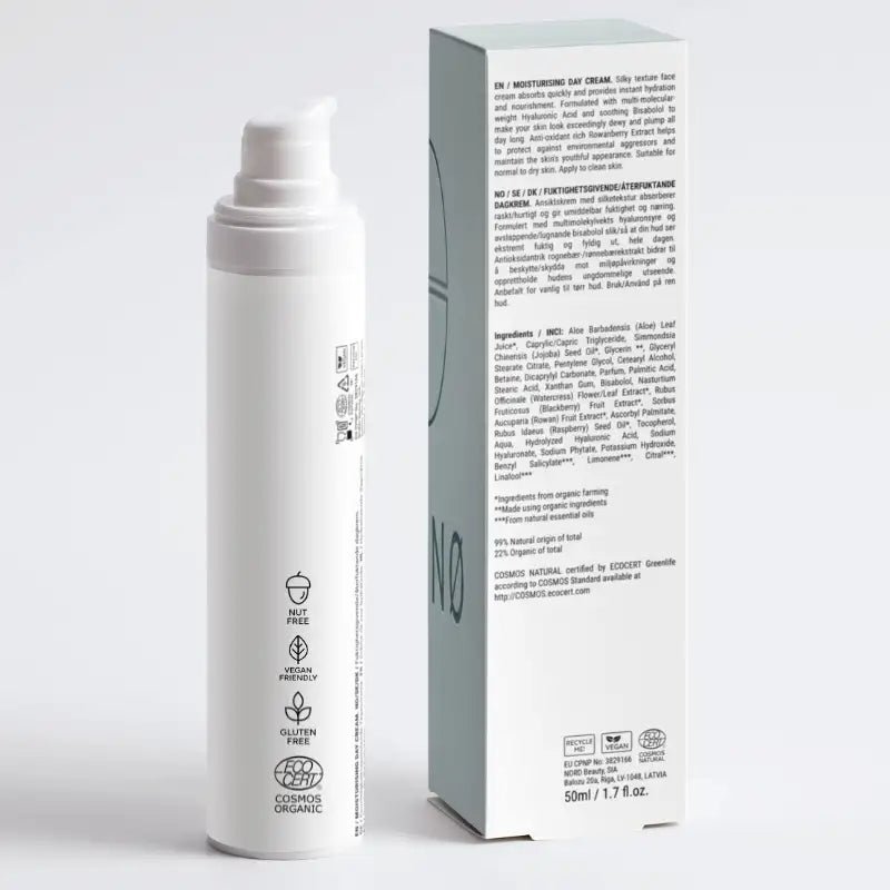 SKINØ Moisturising Day Cream – Återfuktande Dagkräm med Hyaluronsyra & Glow (50 ml) – Skincare / Face Creams & Moisturizers | FaceTAN