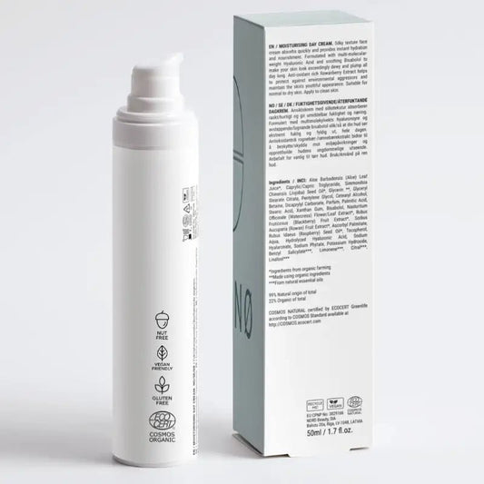 SKINØ Moisturising Day Cream – Återfuktande Dagkräm med Hyaluronsyra & Glow (50 ml) – Skincare / Face Creams & Moisturizers | FaceTAN