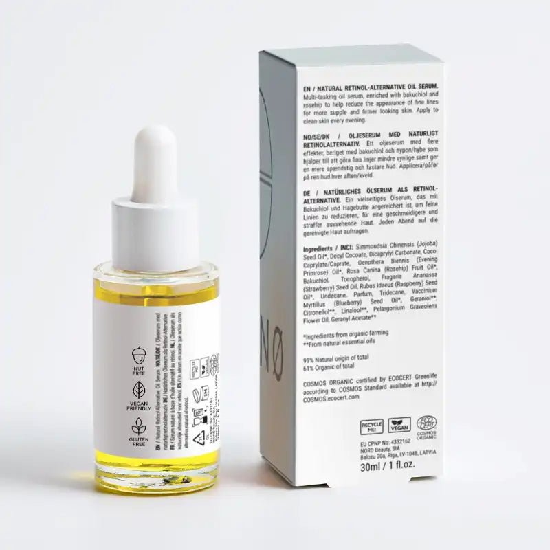 SKINØ Natural Retinol Alternative – Bakuchiol Serum för Förnyelse & Fasthet – Bakuchiol Serum | FaceTAN