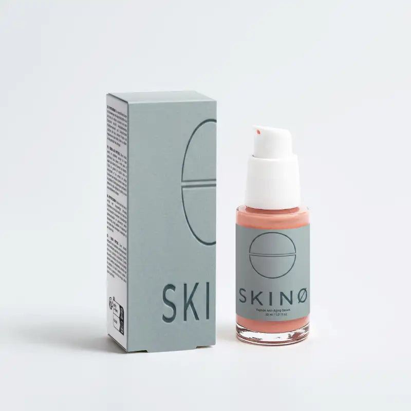 SKINØ Peptide Anti-Aging Serum (30ml / 1.01 fl oz) – Certified Organic and Vegan Face Serum for Skin Renewal and Firmness.