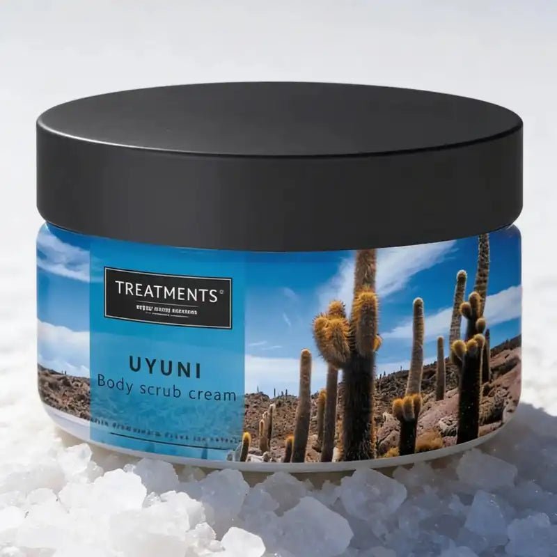 Treatments Uyuni Salt Body Scrub 300g – Exotisk Sandelträ & Havssalt – Body Care / Exfoliator / Salt Scrub | FaceTAN