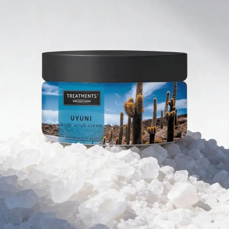 Treatments Uyuni Salt Body Scrub 300g – Exotisk Sandelträ & Havssalt – Body Care / Exfoliator / Salt Scrub | FaceTAN