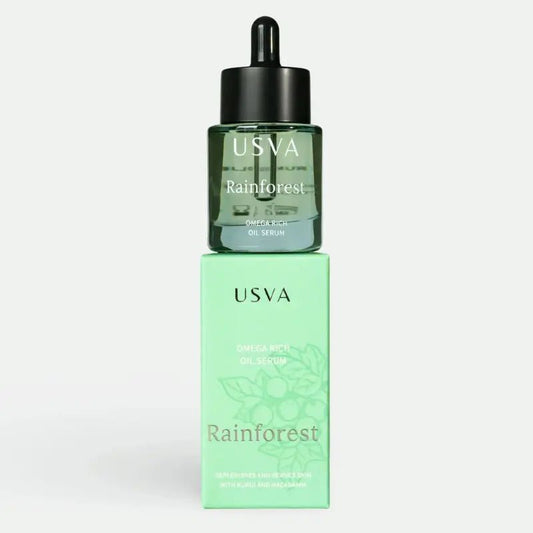 Usva Rainforest Omega Rich Face Oil Serum – Ekologisk ansiktsolja för torr & känslig hy – Skincare | FaceTAN
